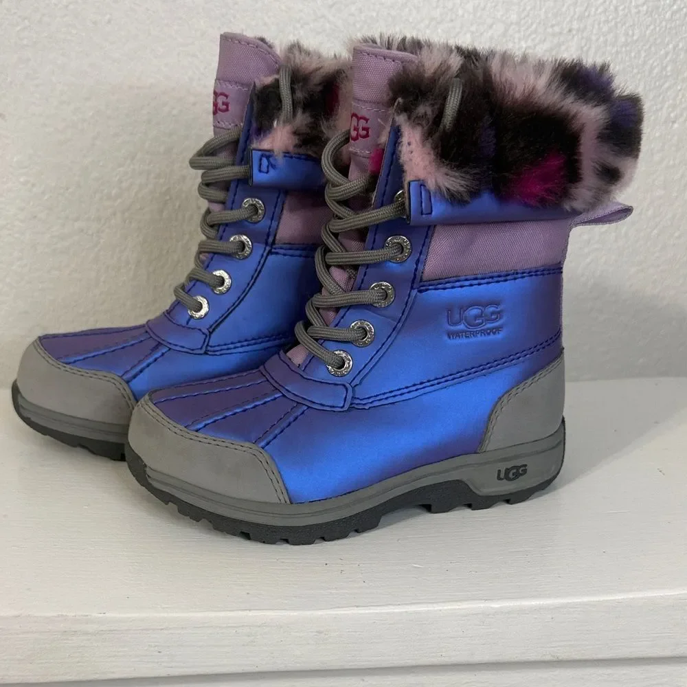 UGG Kids' Butte II CWR Leopard Fairy Tale boot Boots- Toddler 10